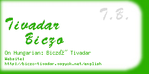 tivadar biczo business card